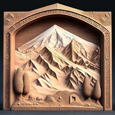 3D model Damavand in Iran (STL)